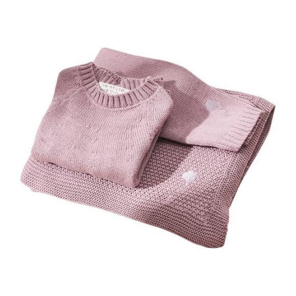 The Neel Travel Set in Cotton, Cumulus Pink - Loungewear - 1