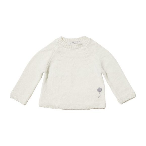 The Neel Sweater in Alpaca, Cumulus White
