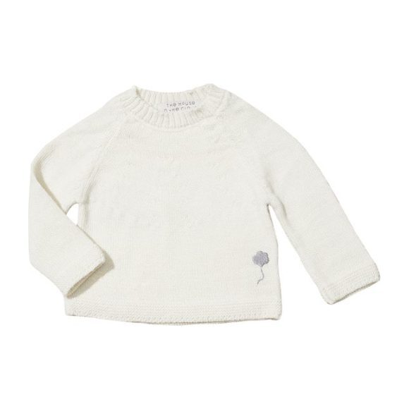 The Neel Sweater in Alpaca, Cumulus White