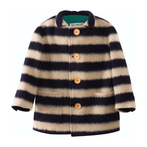 Sheep Skin Jacket, Big Stripes - Jackets - 1