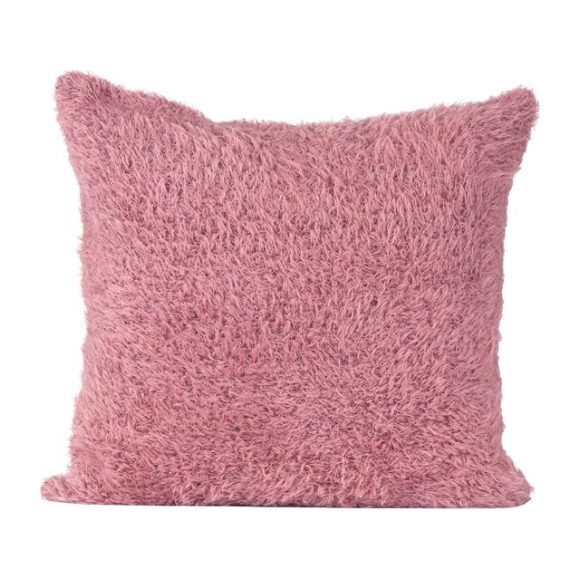 Alpaca Fur Pillow, Rose