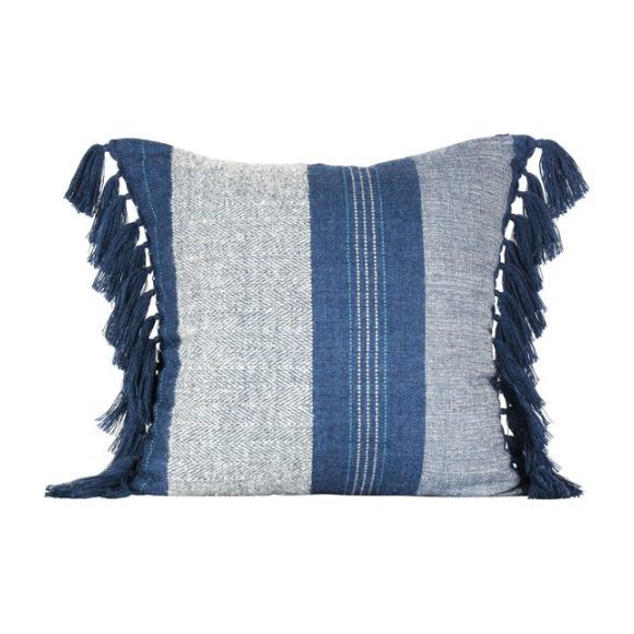 Alpaca Native Pillow, Azul