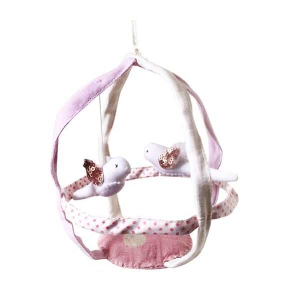 Mini Bird Cage, Pink - Plush - 1