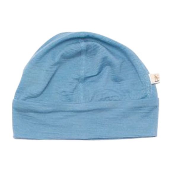 Merino Wool Beanie, Blue