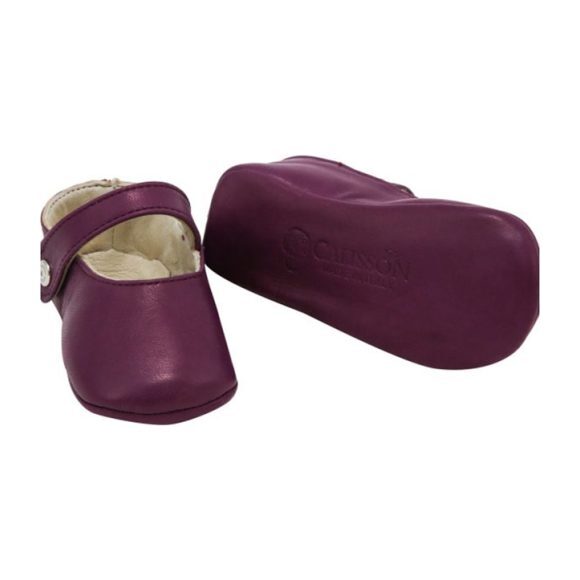 Leather Matilde Booties, Purple
