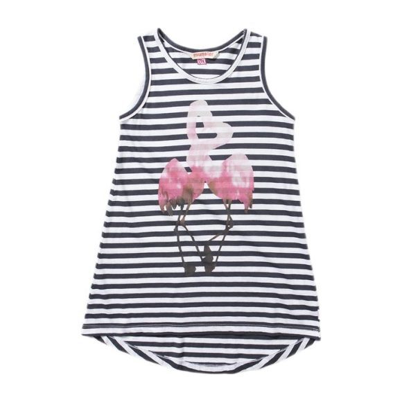 Flimson Dress, Soft Black/White Stripe - Dresses - 1