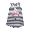 Flimson Dress, Soft Black/White Stripe - Dresses - 1 - thumbnail