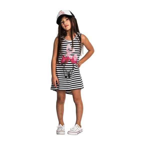 Flimson Dress, Soft Black/White Stripe - Dresses - 3