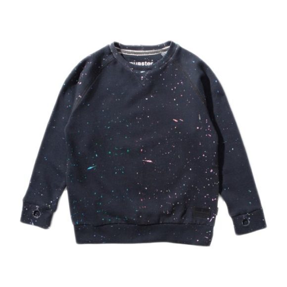 Paint Bomb Sweatshirt, Black - Sweatshirts - 1