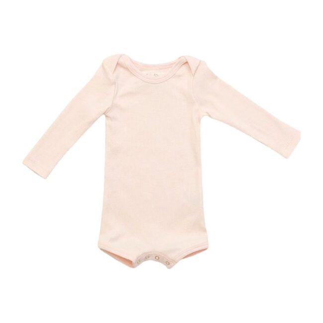 Long Sleeve Crawler with Snaps, Blossom