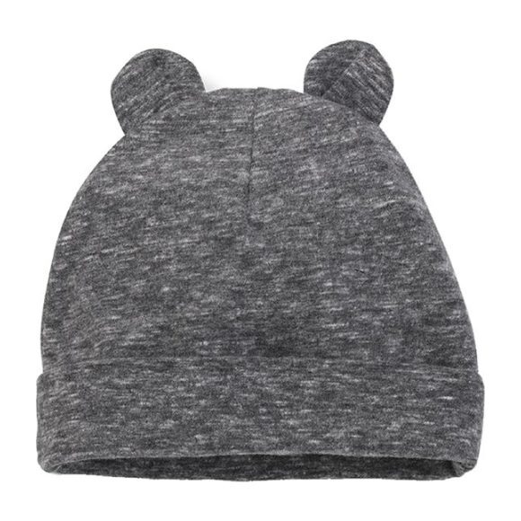 Leo Bonnet with Ears, Anthracite - Hats - 1