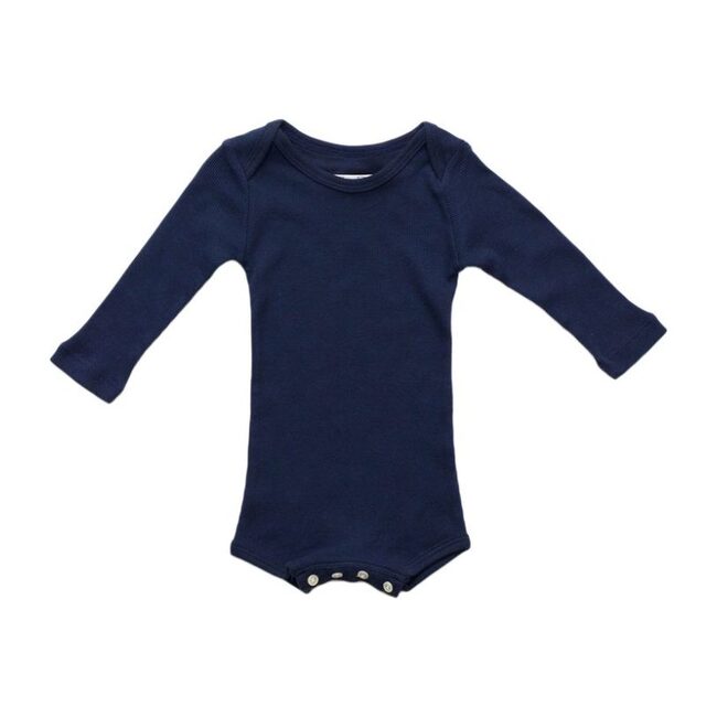 Long Sleeve Lap Shoulder Crawler, Navy
