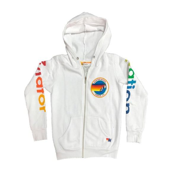 Zip Hoodie, White - Sweatshirts - 1