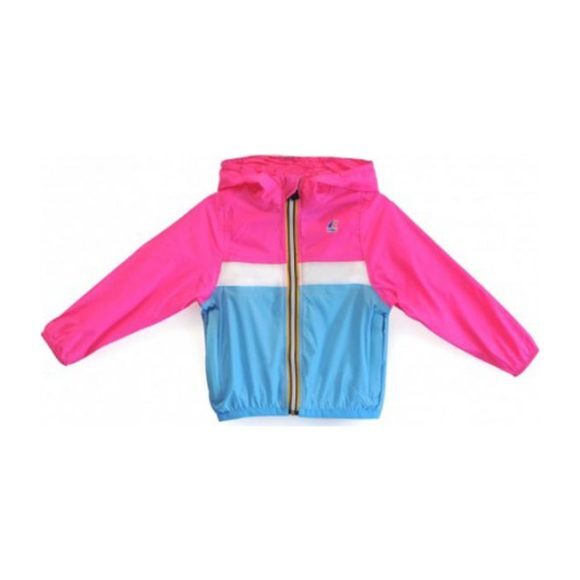 Claude Color Block Jacket, Pink/White/Blue - Jackets - 1