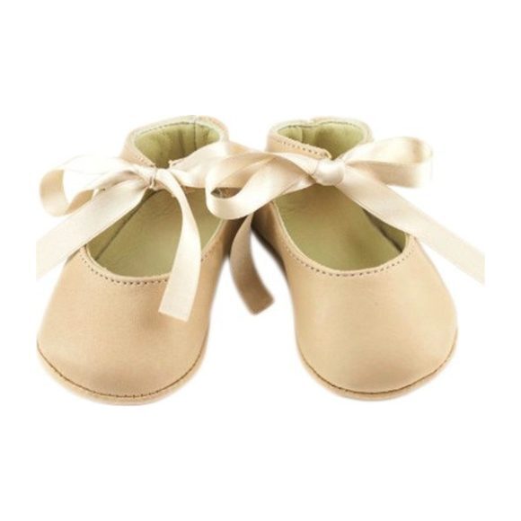 Leather Josephine Booties, Beige
