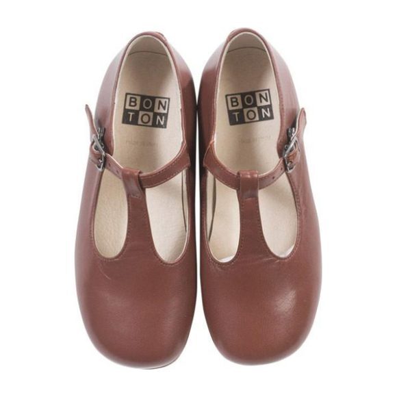 Salome Ballerina Shoes, Brown - Flats - 1