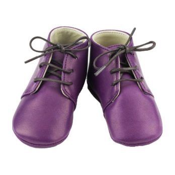 Leather Gaby Boots, Purple