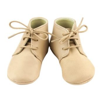 Leather Gaby Boots, Beige