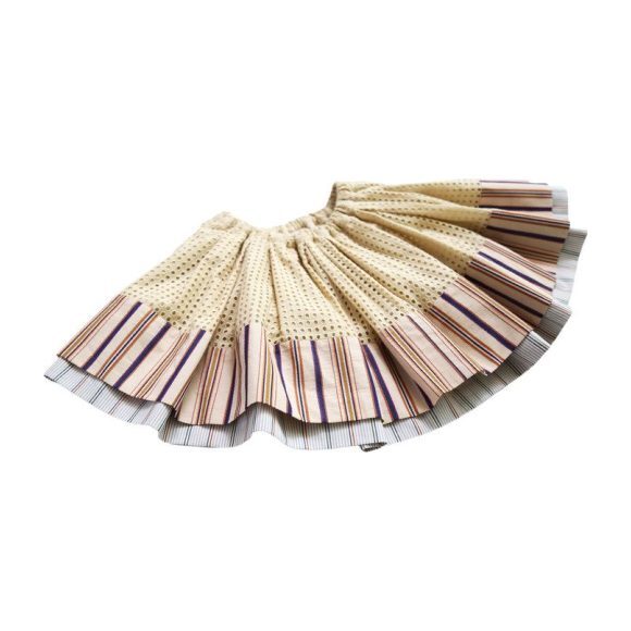 Two Tiered Twirl Skirt, Sesame - Skirts - 2