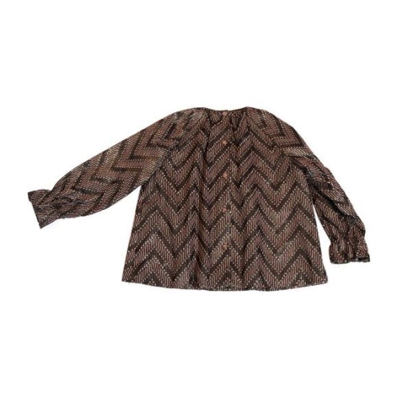 Peasant Smock Chemise, Pampas Acai Mix - Blouses - 1