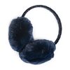 Fuzzy Ear Muffs, Navy - Hats - 1 - thumbnail
