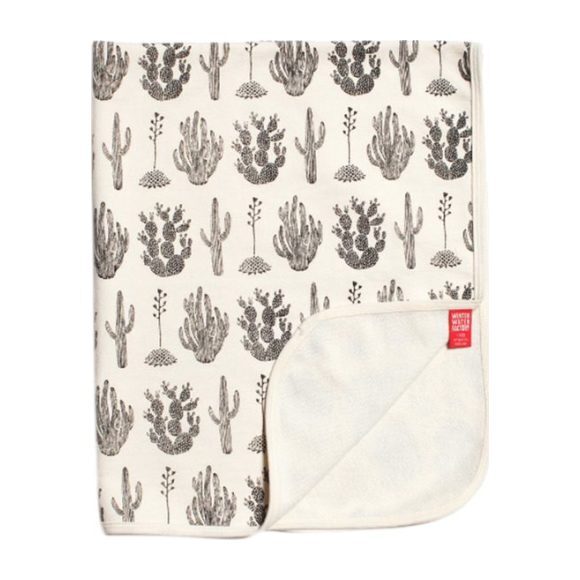 French Terry Blanket, Cactus Black - Blankets - 1