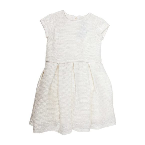 Charly Tweed Dress, Winter White - Dresses - 1
