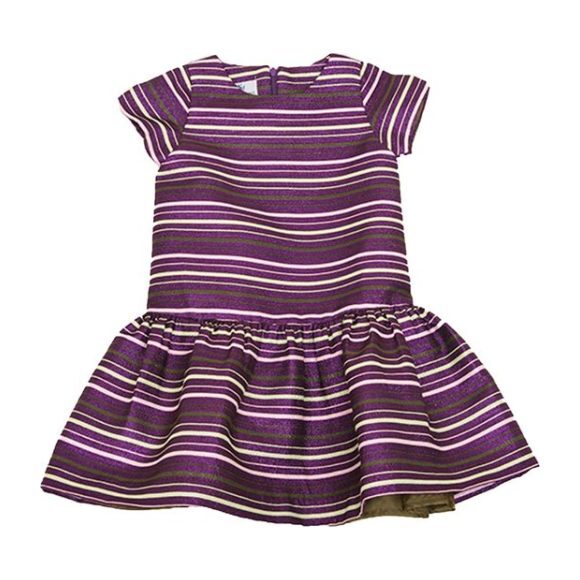 Striped Beverly Dress, Purple