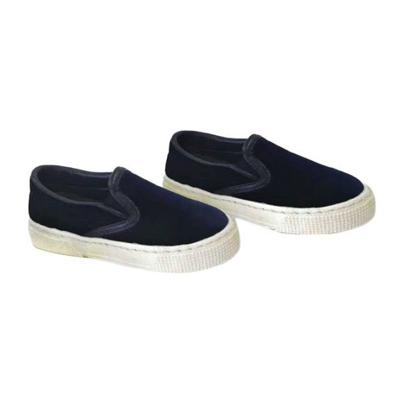 Velvet Picasso Slip On, Blue - Slip Ons - 1