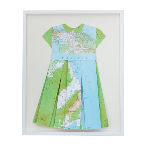 Folded Paper Dress: Hawaii - Art - 1