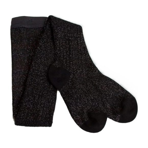 Collegien Tights, Black Lurex - Tights - 1