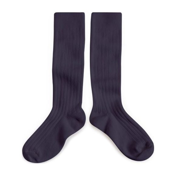 Collegien Knee High Socks, Navy