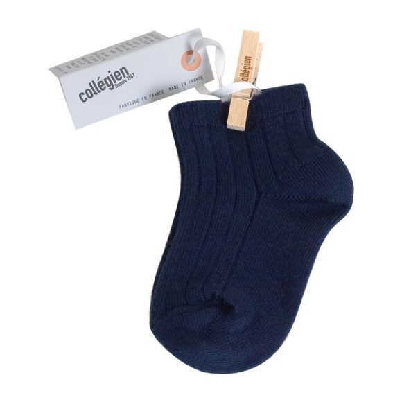 kids navy ankle socks