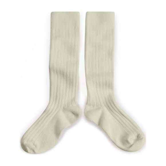 Collegien Knee High Socks, Cream