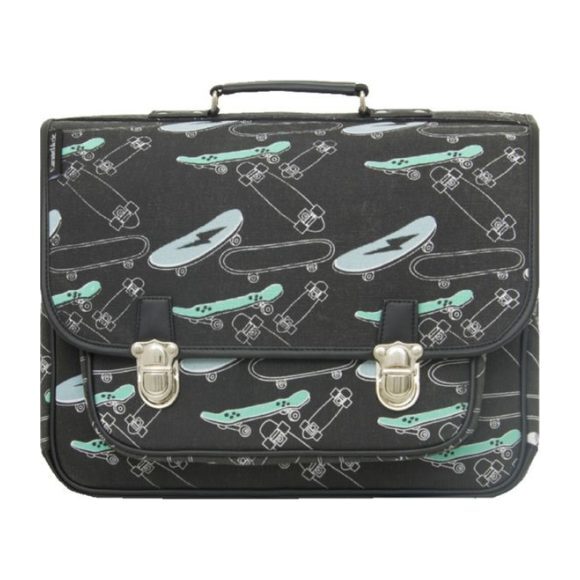 Third to Sixth Grade Skate Satchel Bag, Black - Backpacks - 1