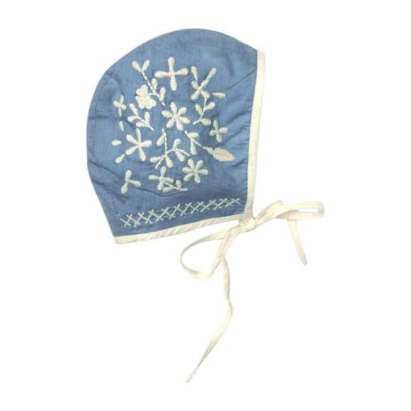 帽子 Apolina JONI BONNET 2years+ Cotton woven embroidered bonnet vintage inspired child