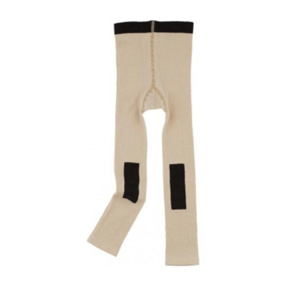 Thick Line Leggings, Beige - Leggings - 1