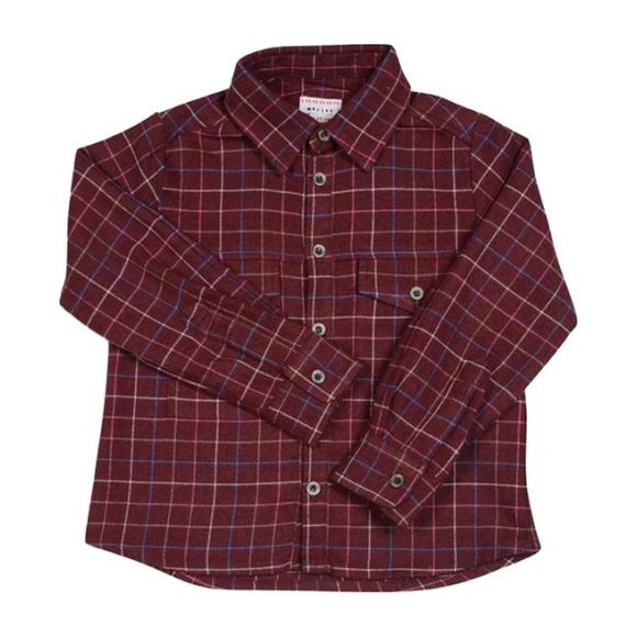 Google Shirt, Melton Bordeaux - Shirts - 1