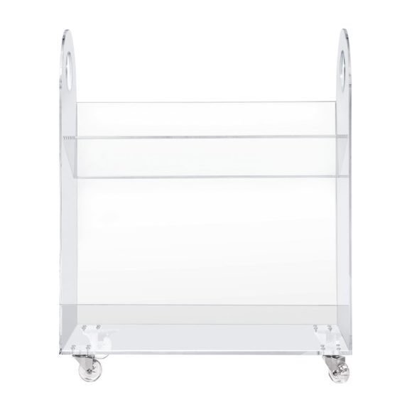 Presto Acrylic Bookcase and Cart