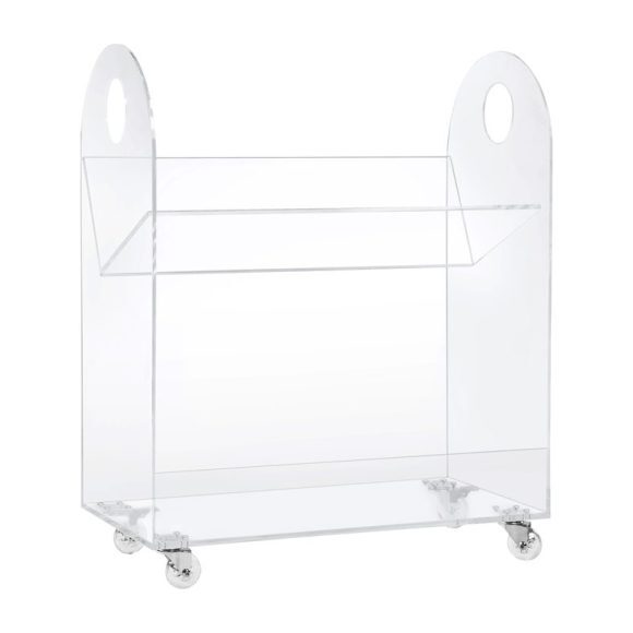 Presto Acrylic Bookcase and Cart