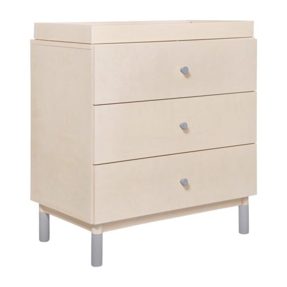 Gelato Crib and Dresser Feet Pack, Grey