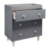 Lolly 3-Drawer Changer Dresser with Removable Changing Tray, Grey - Dressers - 2