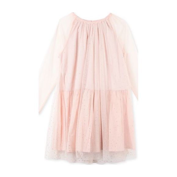 Misty Rhinestone Embellished Tulle Dress, Pink - Dresses - 1 - zoom