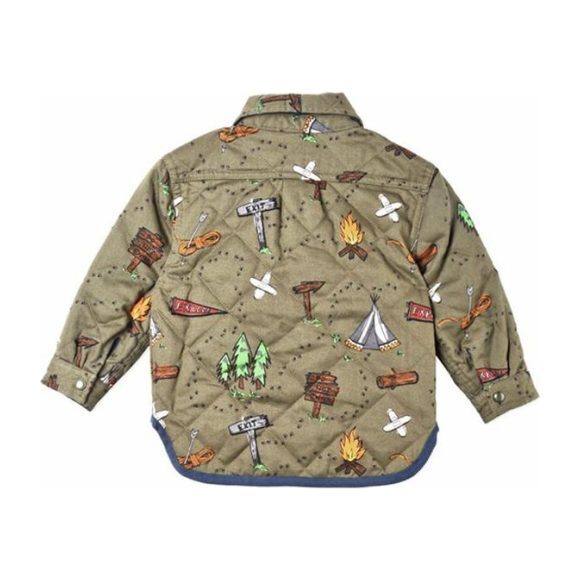 Baby Hunter Reversible Explorer Shirt, Khaki - Shirts - 2