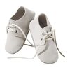 Italian Suede Baby Oxford, White - Lace-Ups - 2