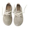 Italian Suede Kids Oxford, Dove - Lace-Ups - 4