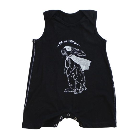 Hero Bunny Overall, Black - Overalls - 1