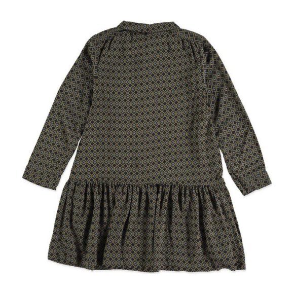 Geometric Dress, Navy Grey - Dresses - 2