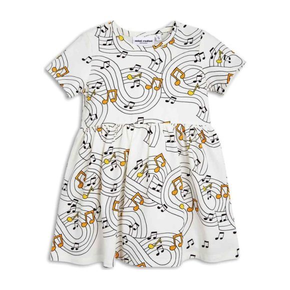 Music Short Sleeve Dress - Dresses - 1
