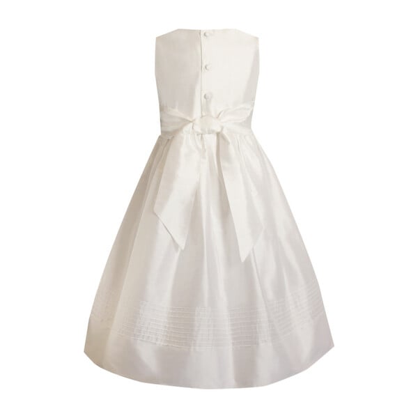 white silk dress midi